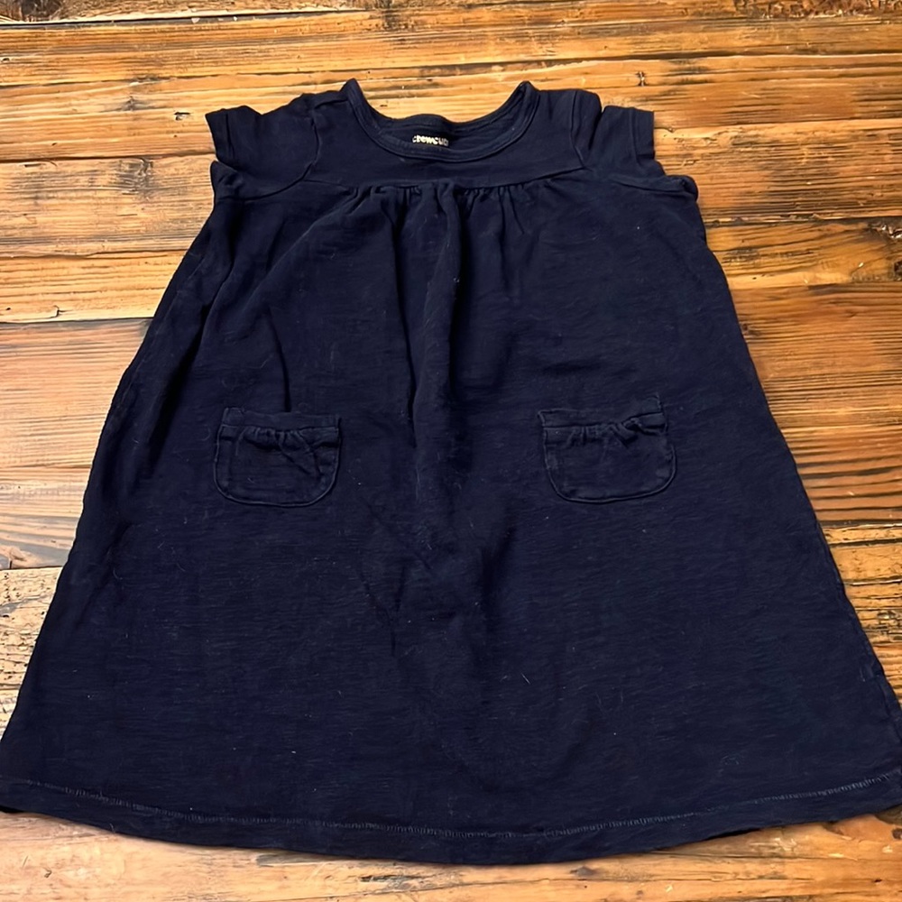 Girls Crewcuts Navy T Shirt Dress